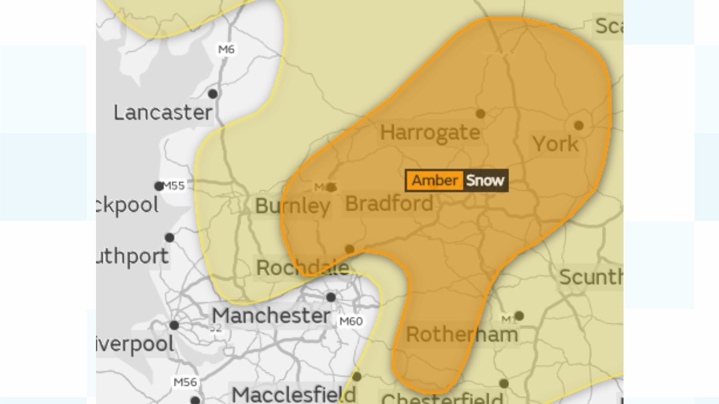 Amber weather warning for snow ITV News Granada
