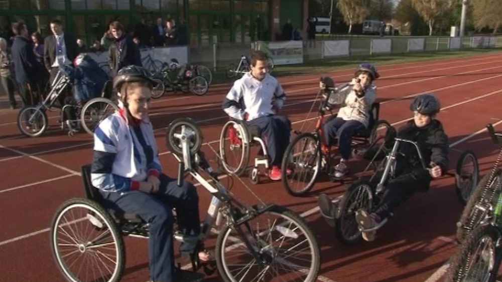 Paralympic stars meet children in Peterborough | ITV News Anglia