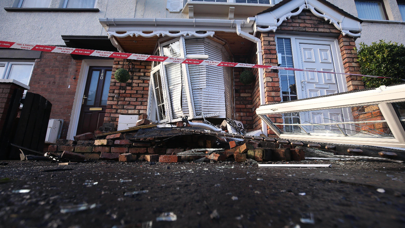 Stolen vehicle smashes through family home | UTV | ITV News