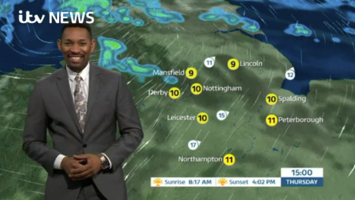East Midlands Weather: Wind and rain this morning | ITV News Central