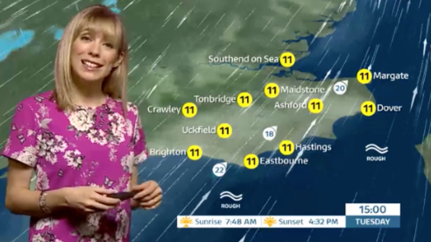 Tuesday's forecast for east of region | ITV News Meridian