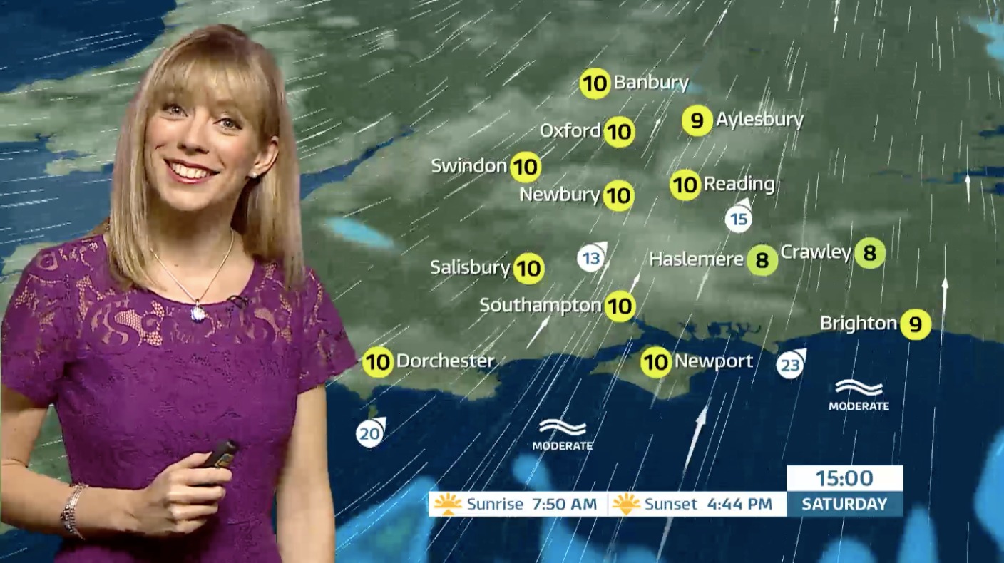 Friday lunchtimes weather for the west of the region ITV News Meridian