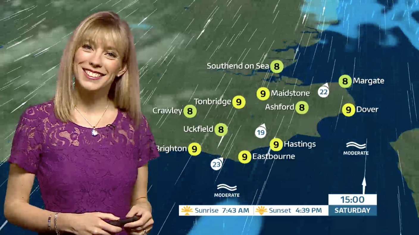 Friday lunchtimes weather for the east of the region | ITV News Meridian