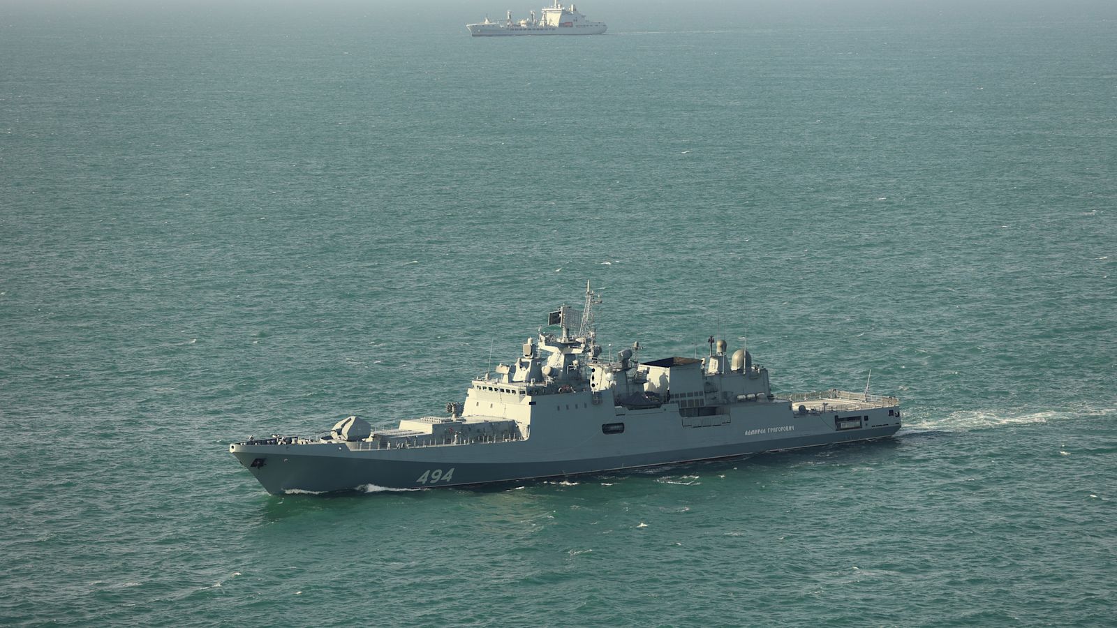 Russian warship 'fired warning shot at yacht in English Channel'