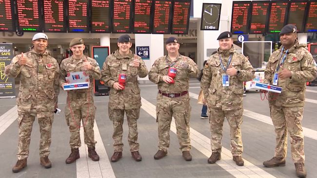 More than 300 members of the Armed Forces and volunteers were in Birmingham for their annual Poppy Day collection