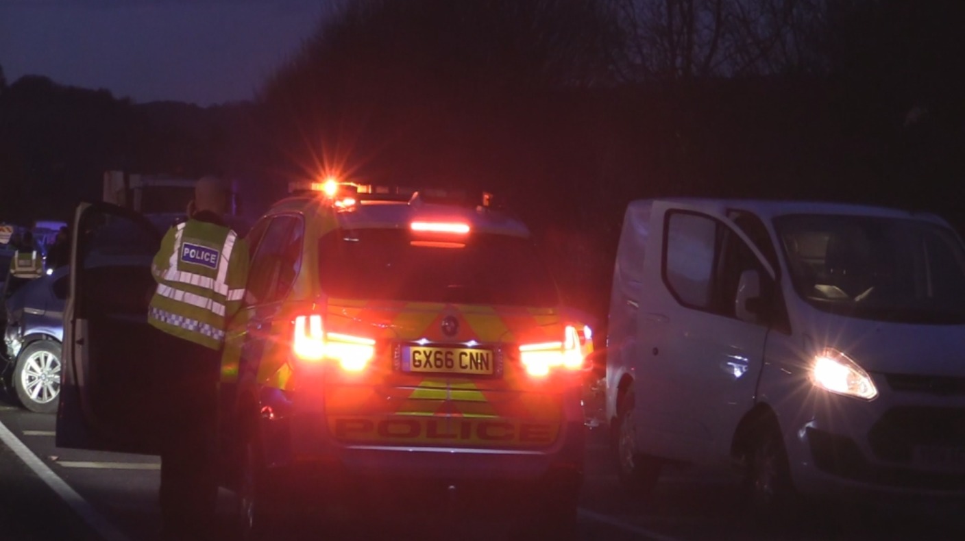 Arrests made after eight vehicle crash near Lewes ITV News Meridian