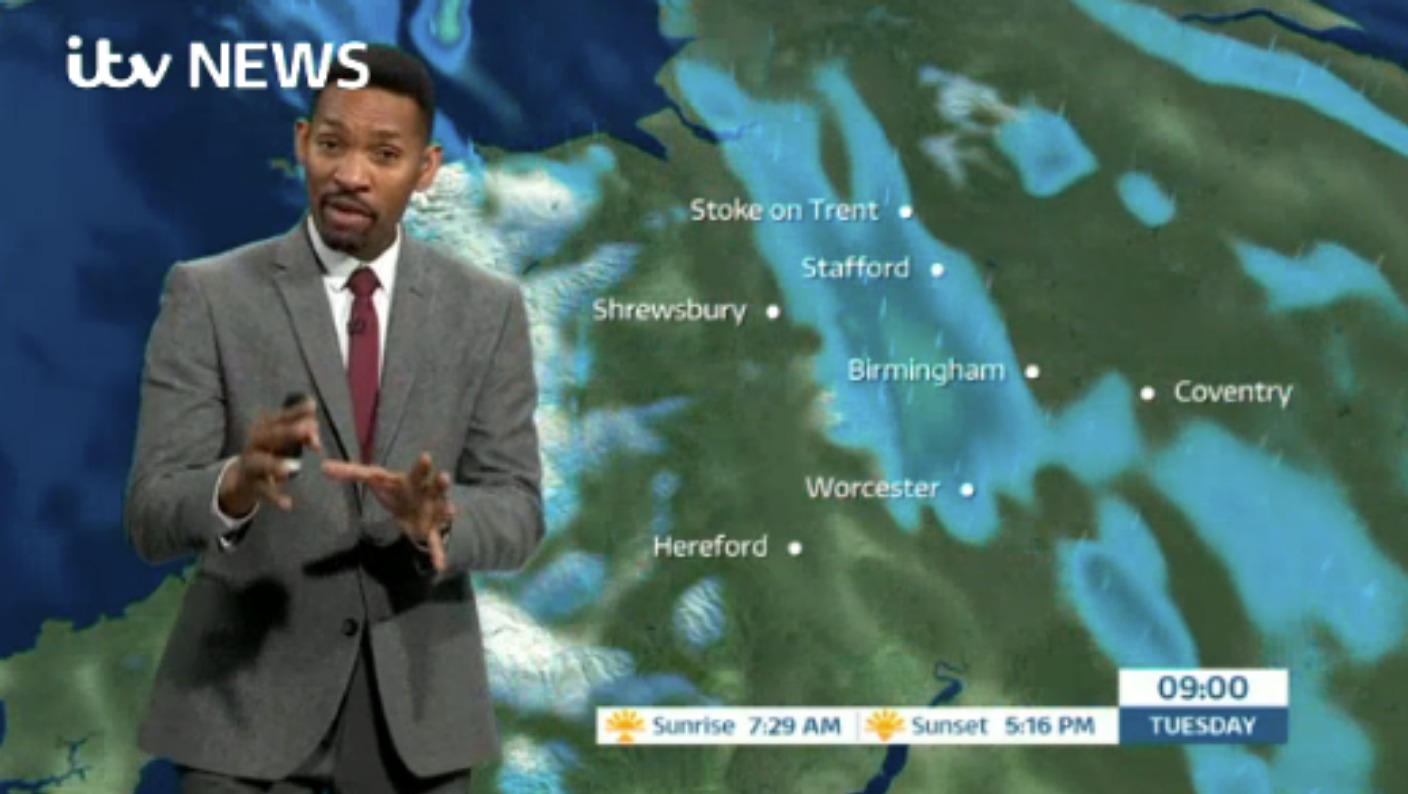 West Midlands Weather: Windy with sleet, rain and hail | ITV News Central