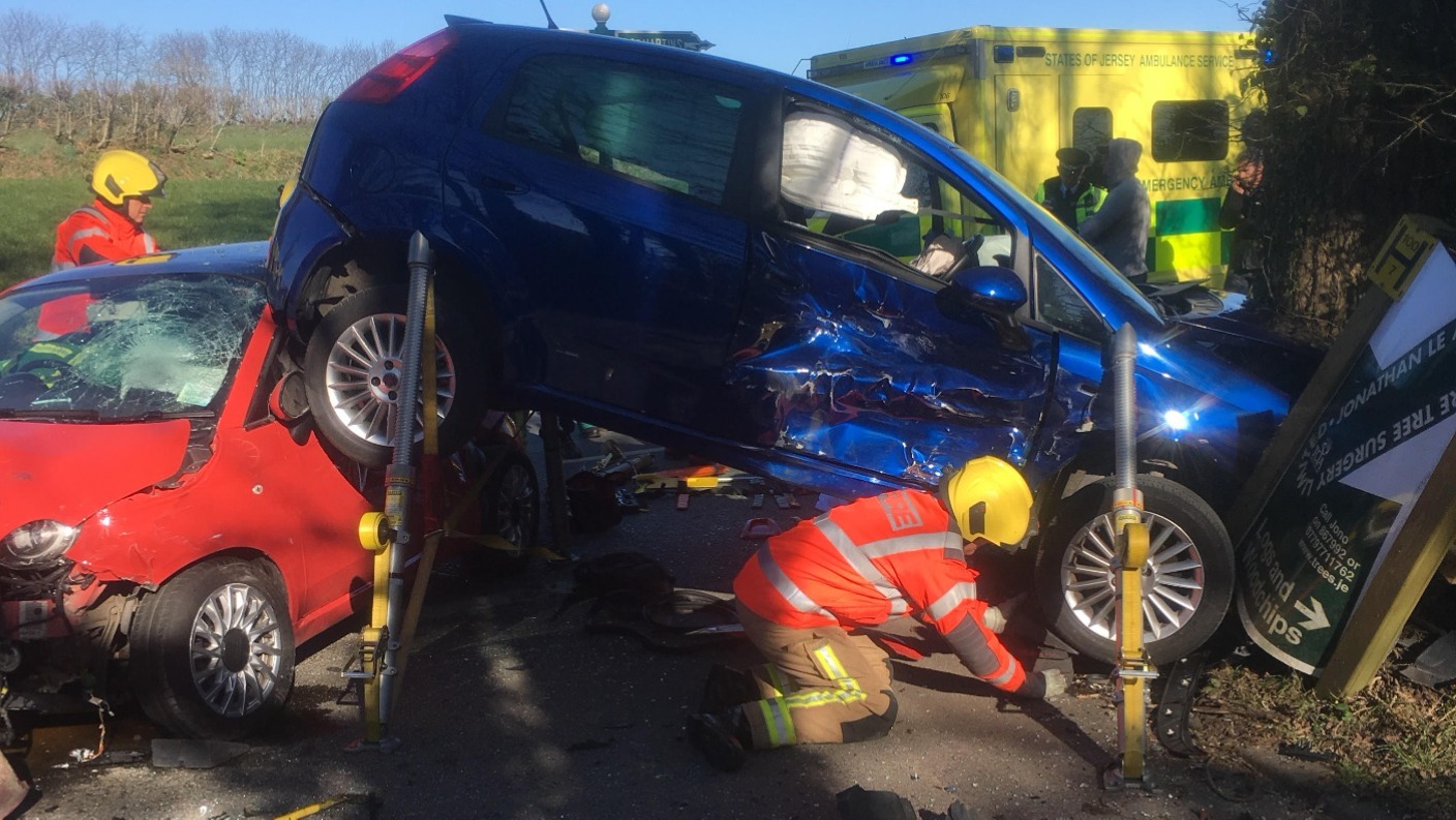 Two elderly islanders still in hospital after car crash | ITV News Channel