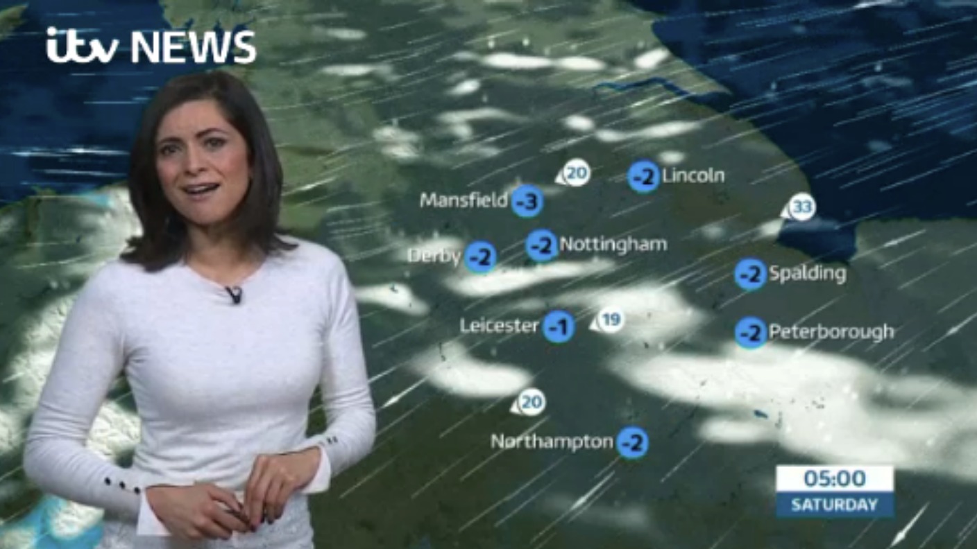 East Midlands Weather: Cold winds and some snow | ITV News Central