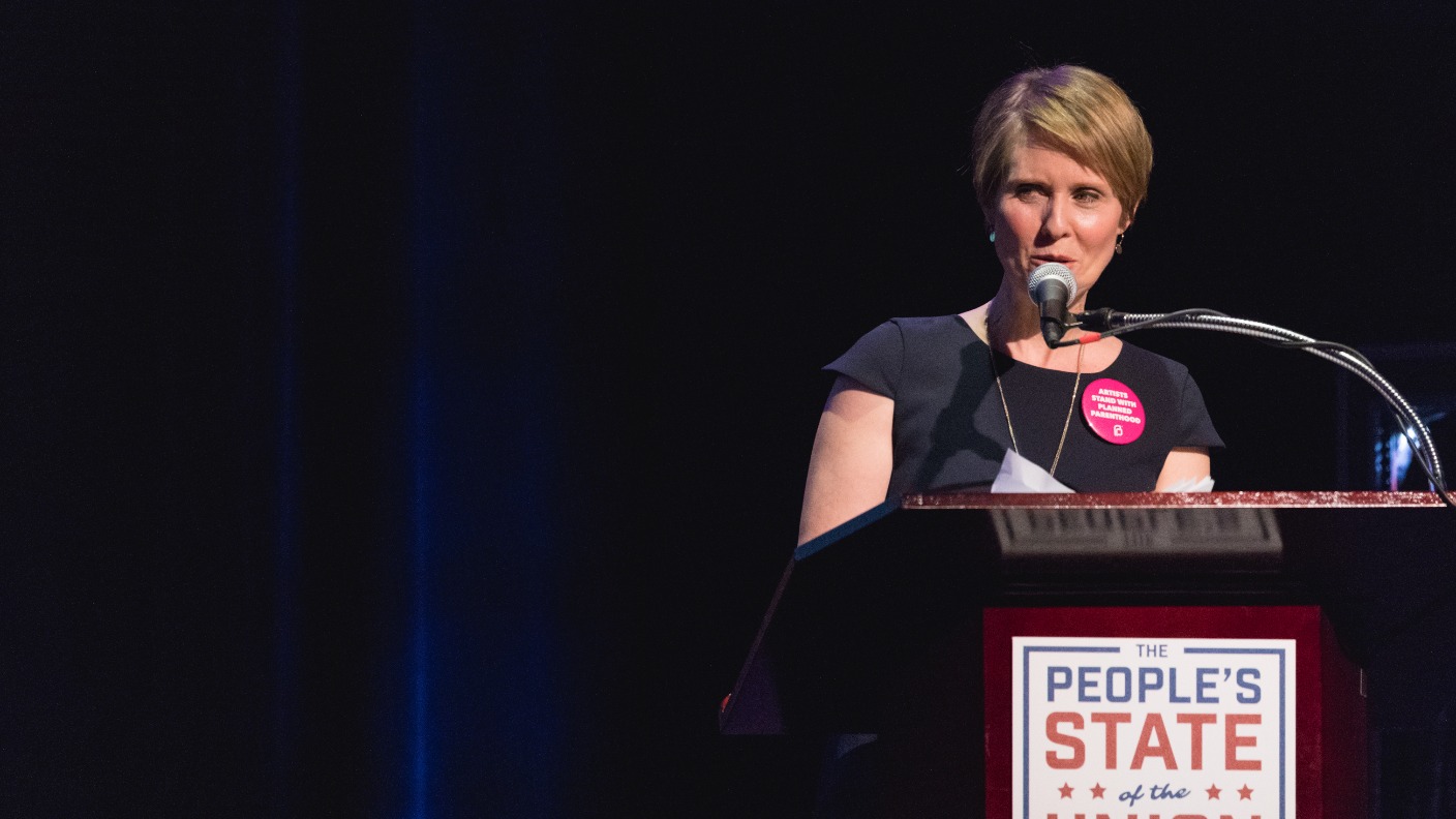 Sex And The City Star Cynthia Nixon Appears At First Campaign Event As