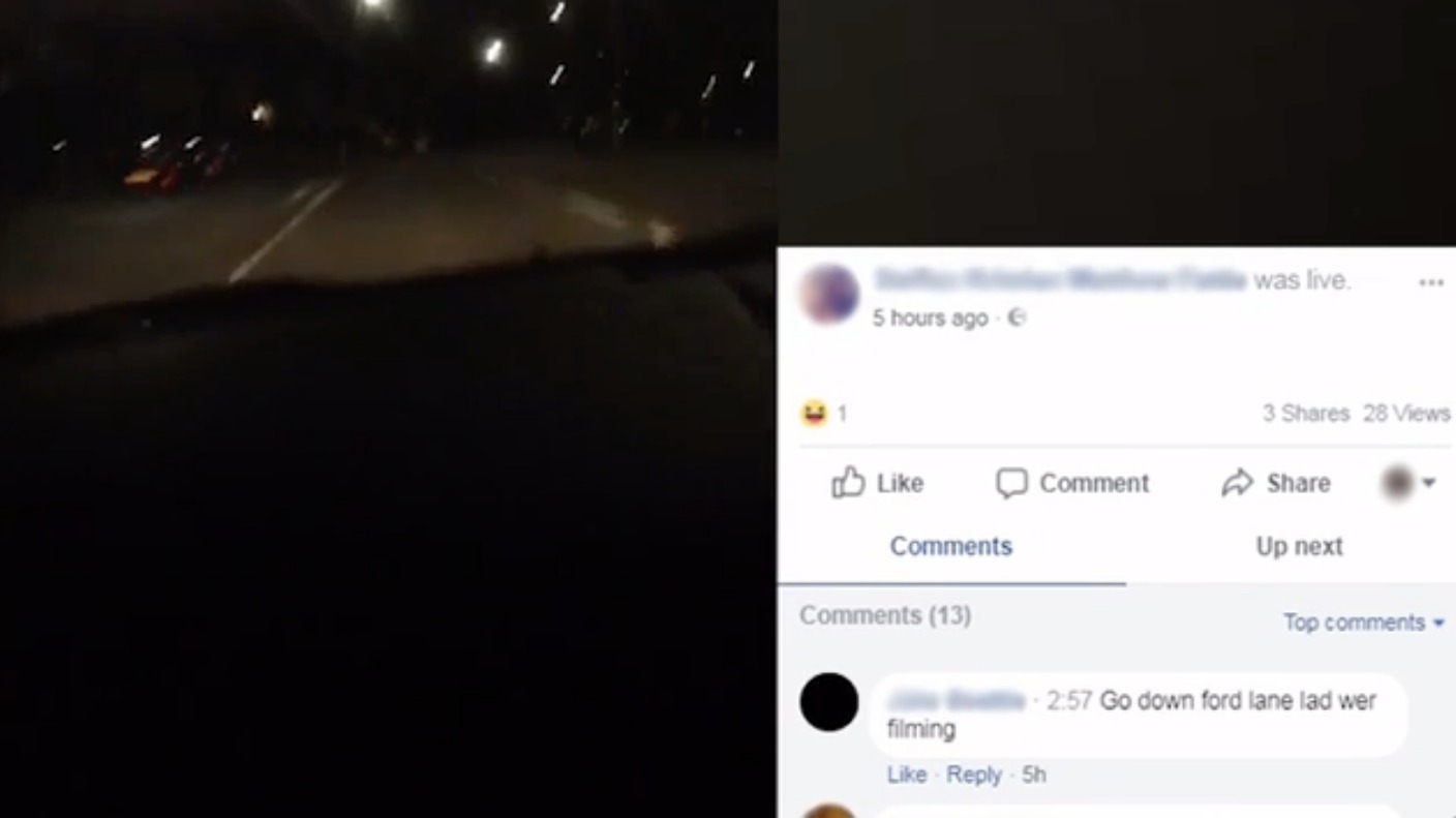 WATCH: Thieves Facebook Live car chase | ITV News Granada