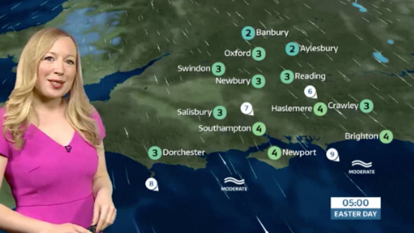 Saturday evening's weather update for the west ITV News Meridian