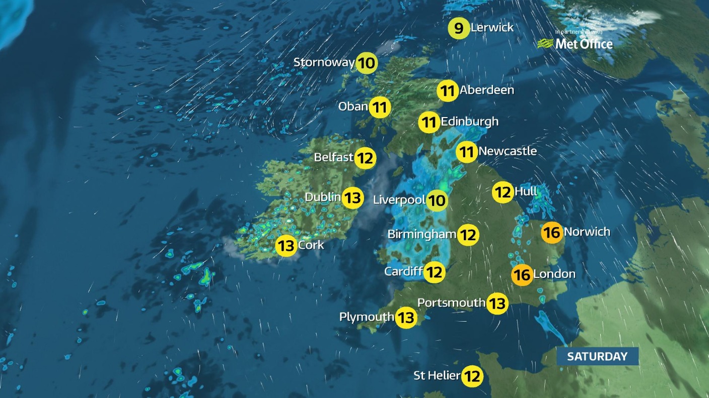 Weather: Outbreaks of heavy rain across southwestern areas | ITV News