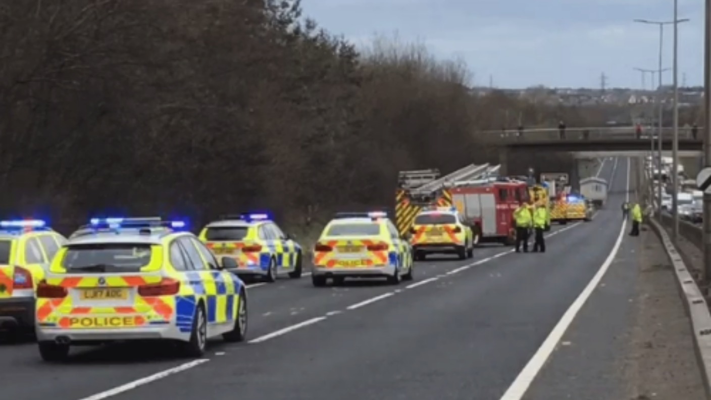 A1 closed northbound following serious collision | ITV News Tyne Tees