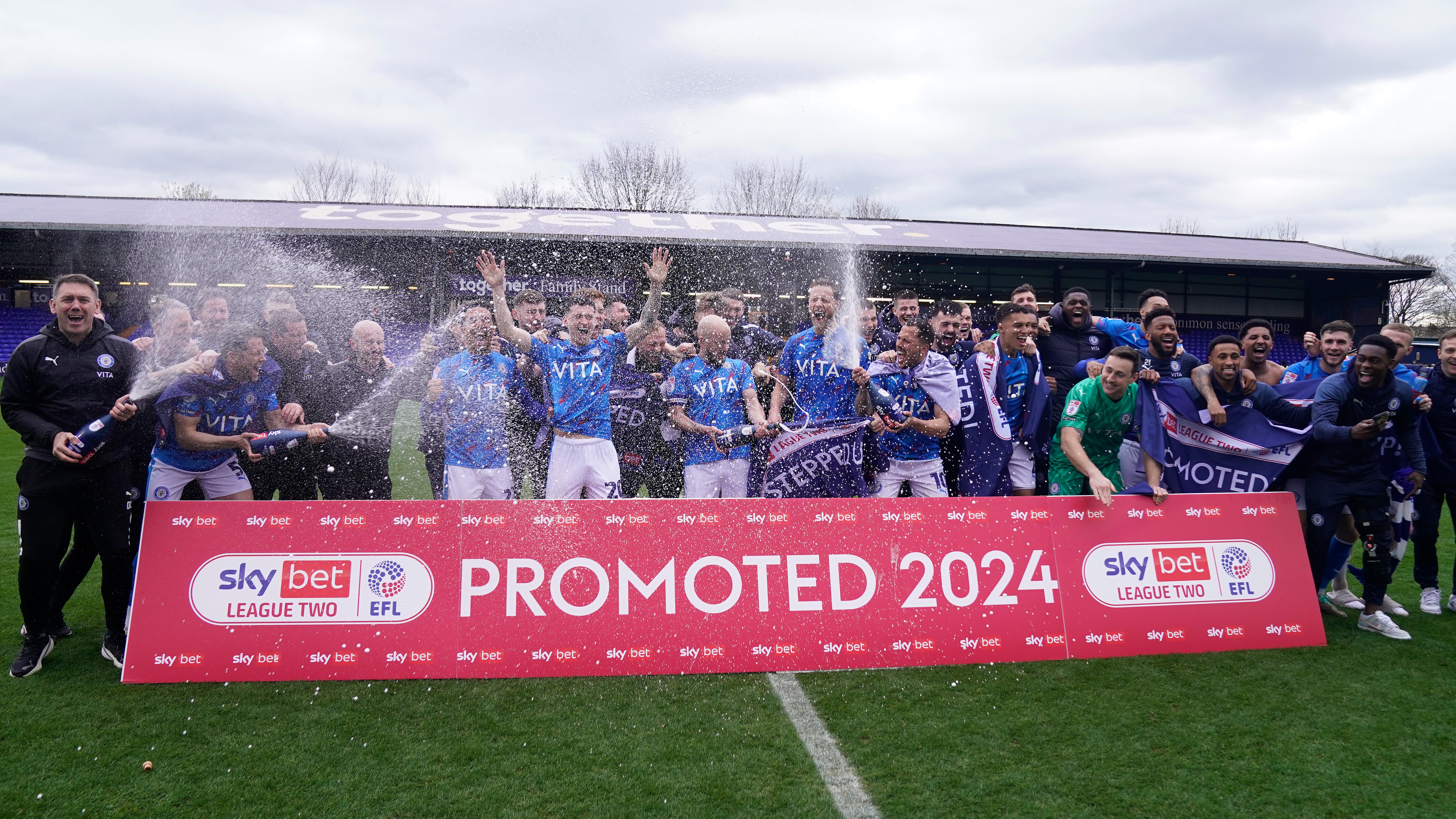 Stockport County secure second promotion in three seasons with win over