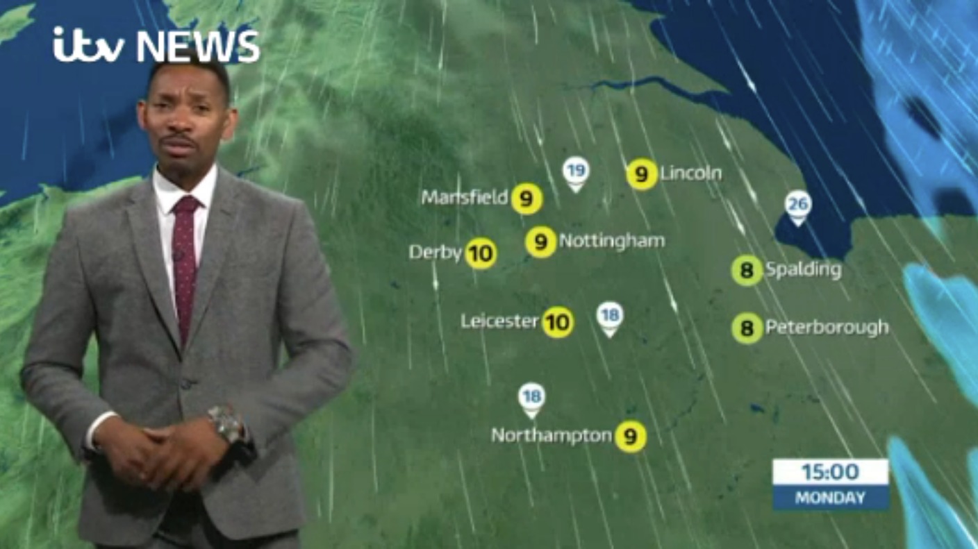 East Midlands Weather: Cloudy and breezy, rain later | ITV News Central
