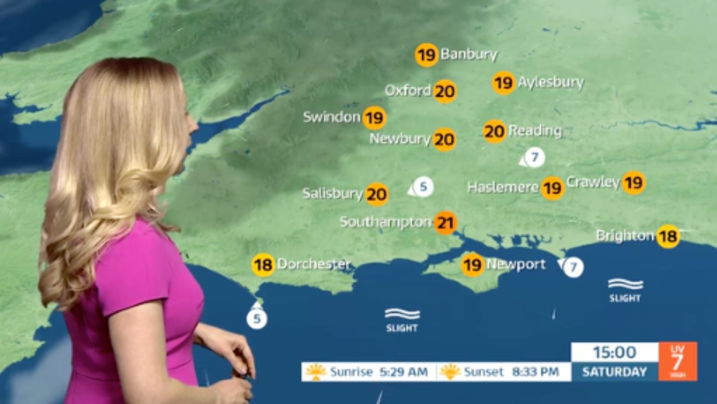 Saturday's weather for the west ITV News Meridian