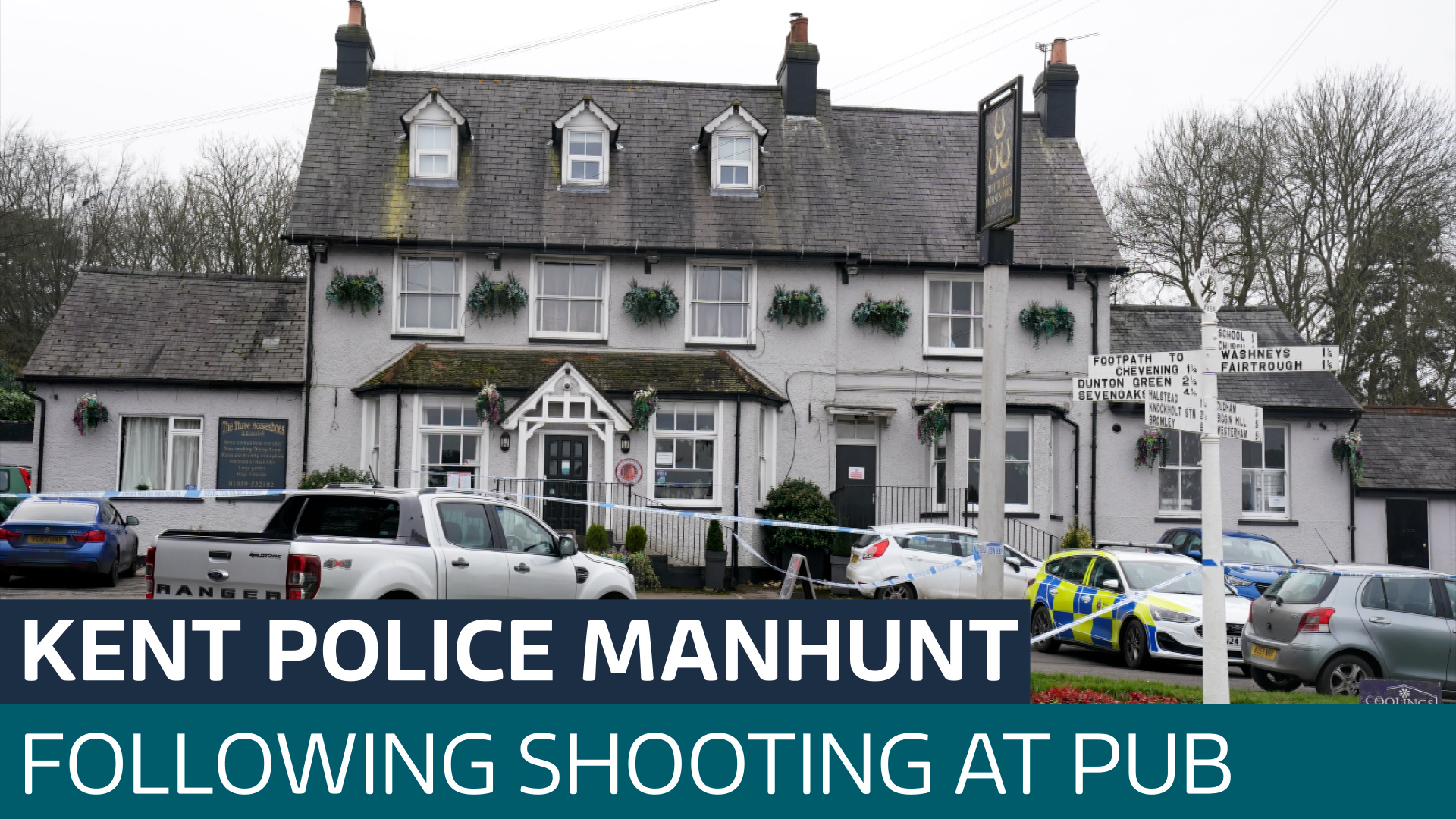 Police manhunt under way after woman dies following shooting at pub in ...