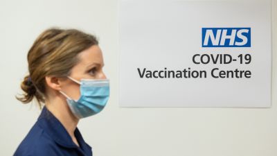 NHS vaccination centre in London (c) PA