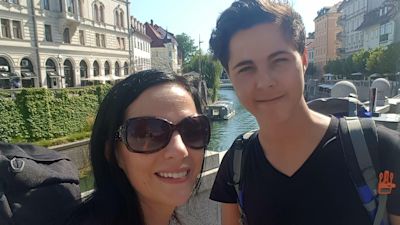 Jayden Booroff, with his mother Michelle Booroff.
Credit: Family photo
