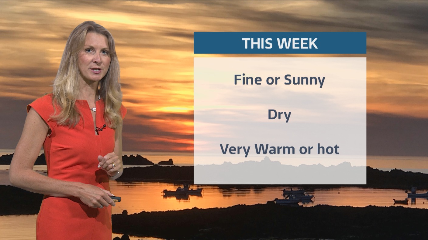 Sunny weather this week, but it's not a heatwave yet! Sophia has the