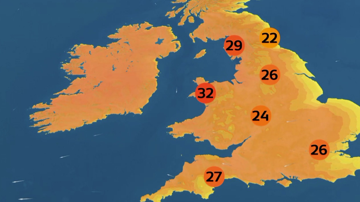 Weather Forecast The heatwave continues for most ITV News Tyne Tees