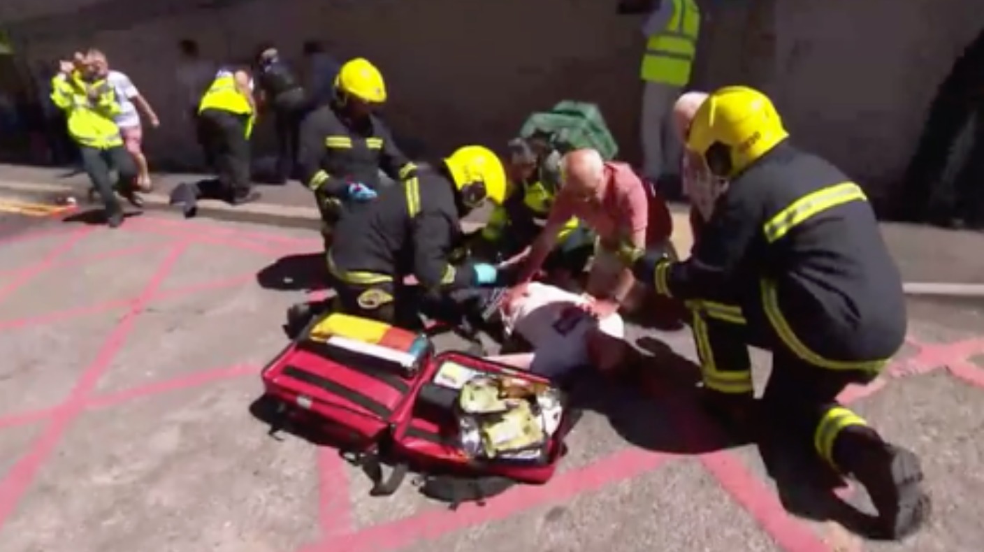 Emergency Services Train For Major Incident Itv News Meridian 