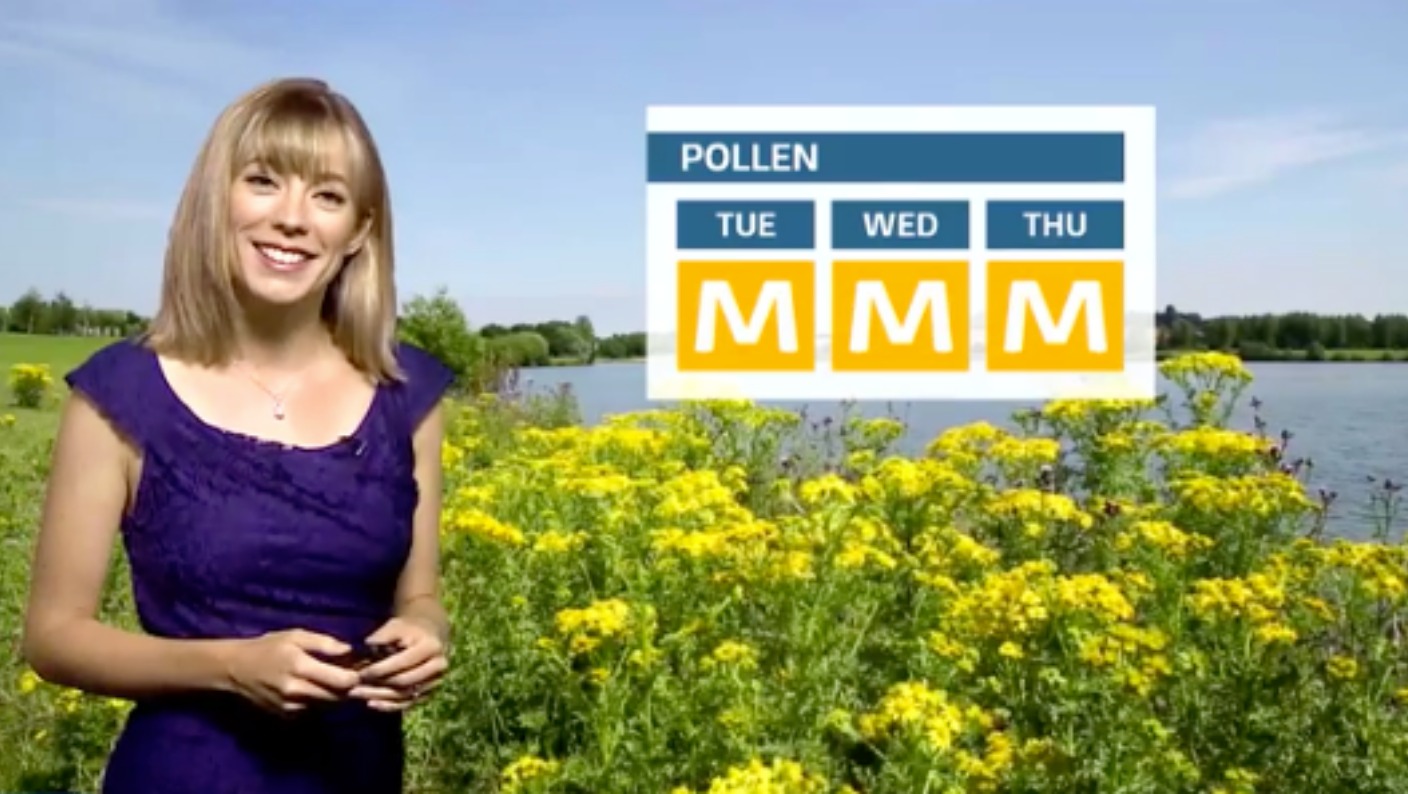 The latest pollen forecast ITV News Meridian
