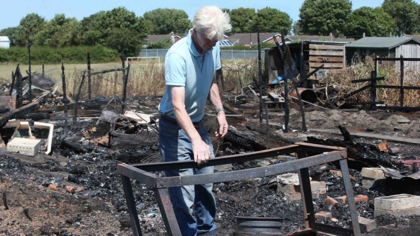 Pigeons and hens killed after fire destroys Newcastle allotments | ITV ...