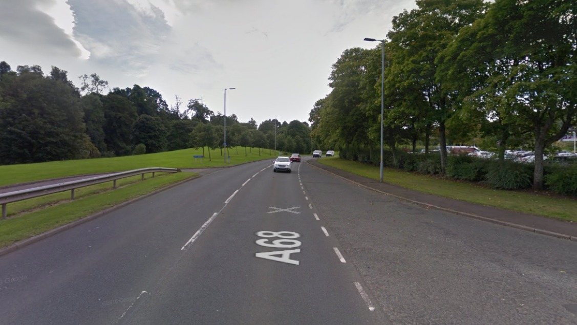 Two people in serious condition in hospital after A68 crash in