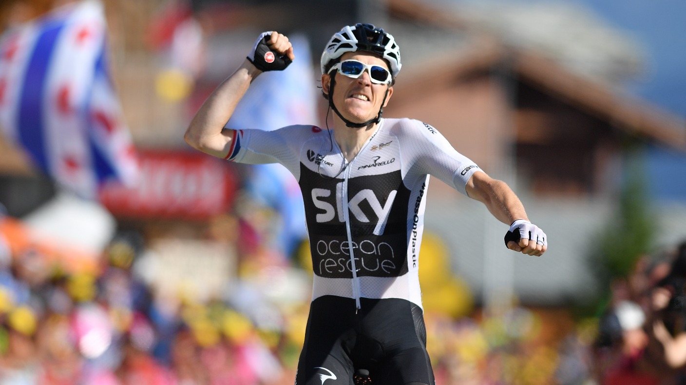 Geraint Thomas rides into yellow jersey after winning stage 11 of the ...