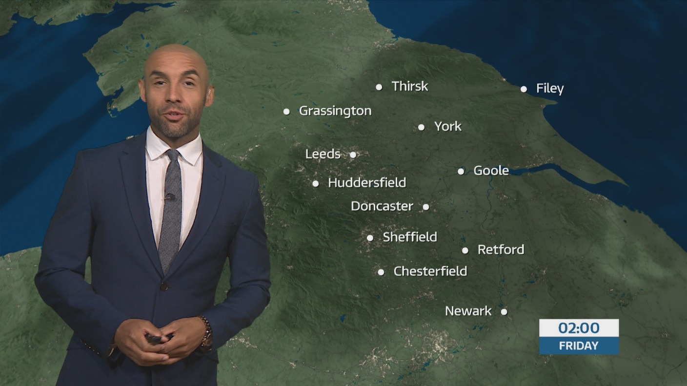Late weather forecast with Alex Beresford ITV News Calendar