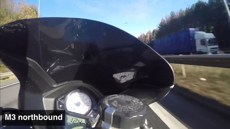 Teenage biker banned after helmet cam captures 105mph ride | ITV News