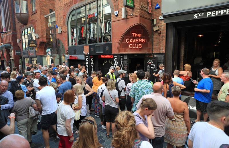 sachin and babi light blue dress The Cavern Club Beatles Meet Pepperland