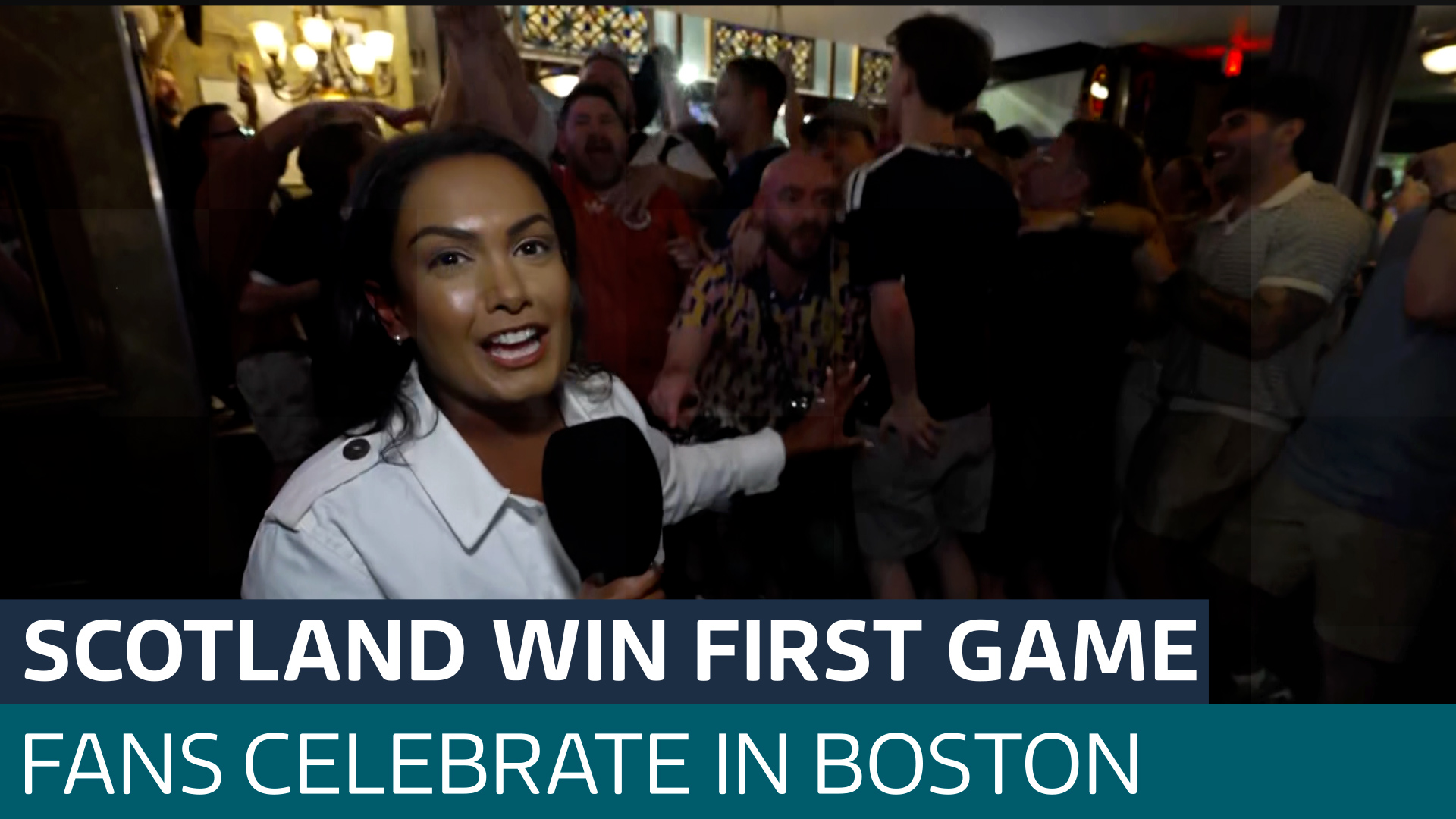 Inside Tartan Army celebrations in Boston as Scotland wins first World Cup game for 28 years