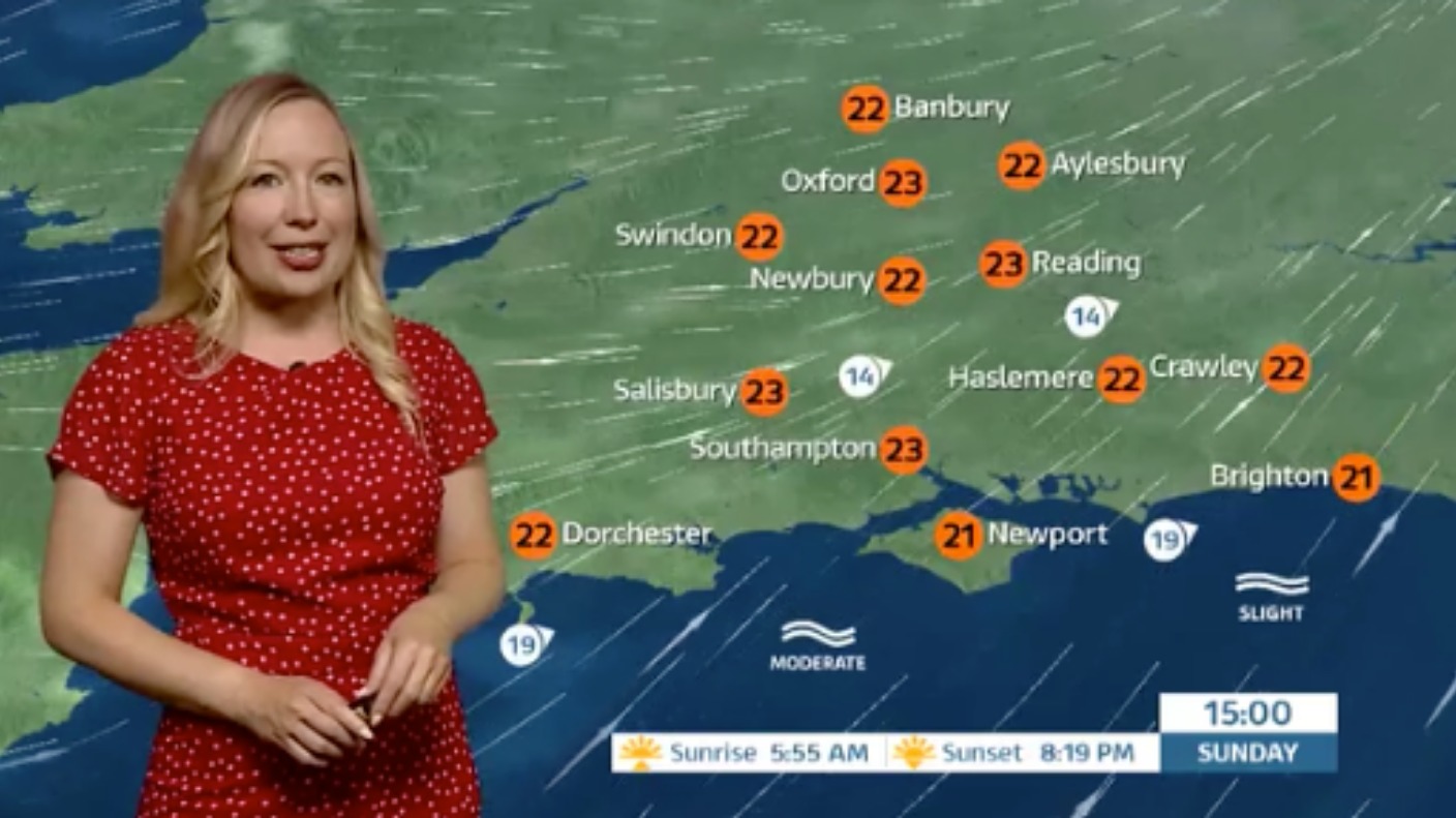 Sunday's weather for the west ITV News Meridian