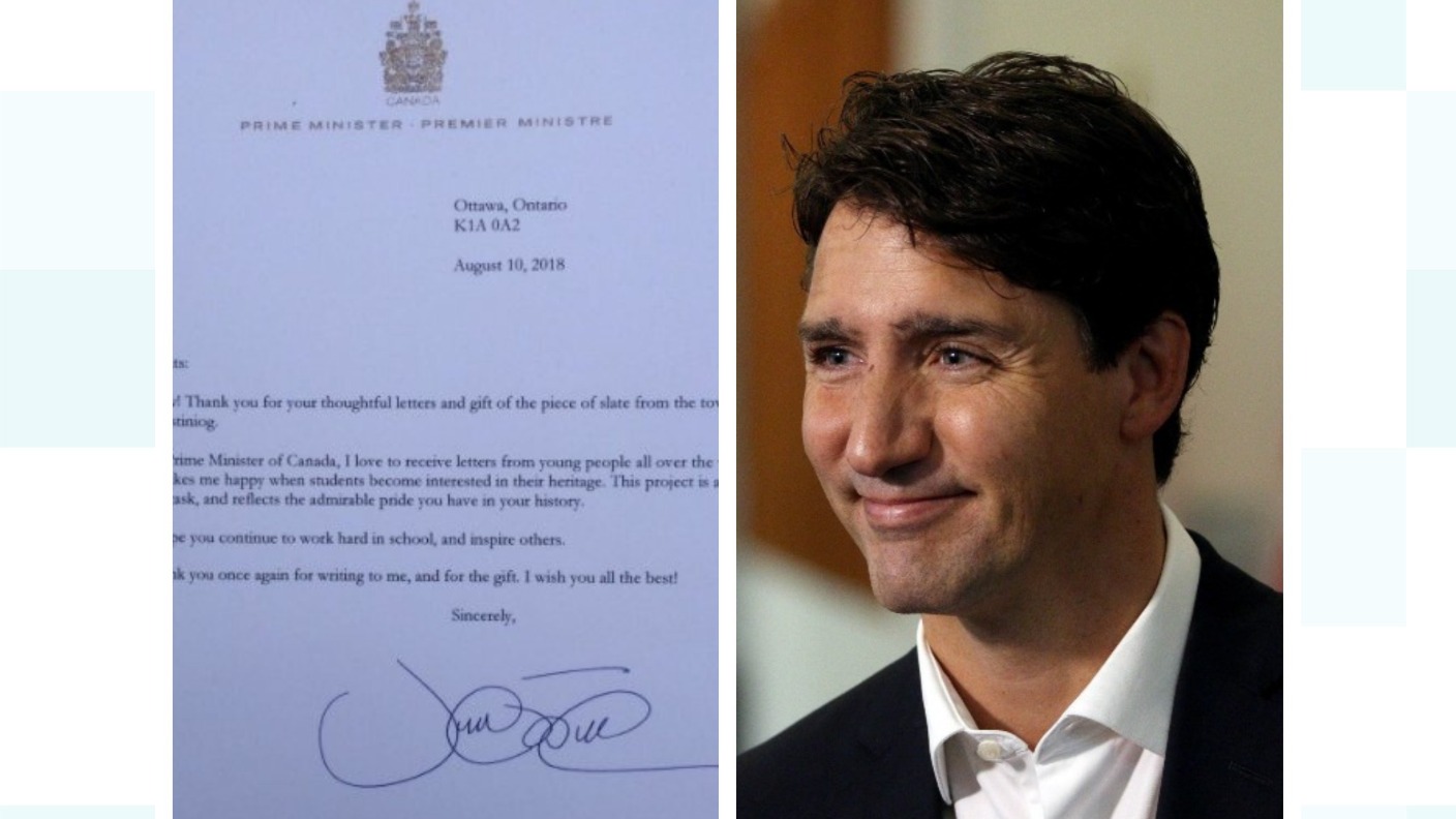 Canadian Prime Minister Justin Trudeau congratulated L.P.