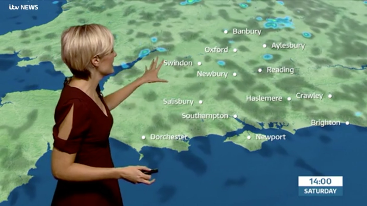 Saturday's weather for the west of the region ITV News Meridian