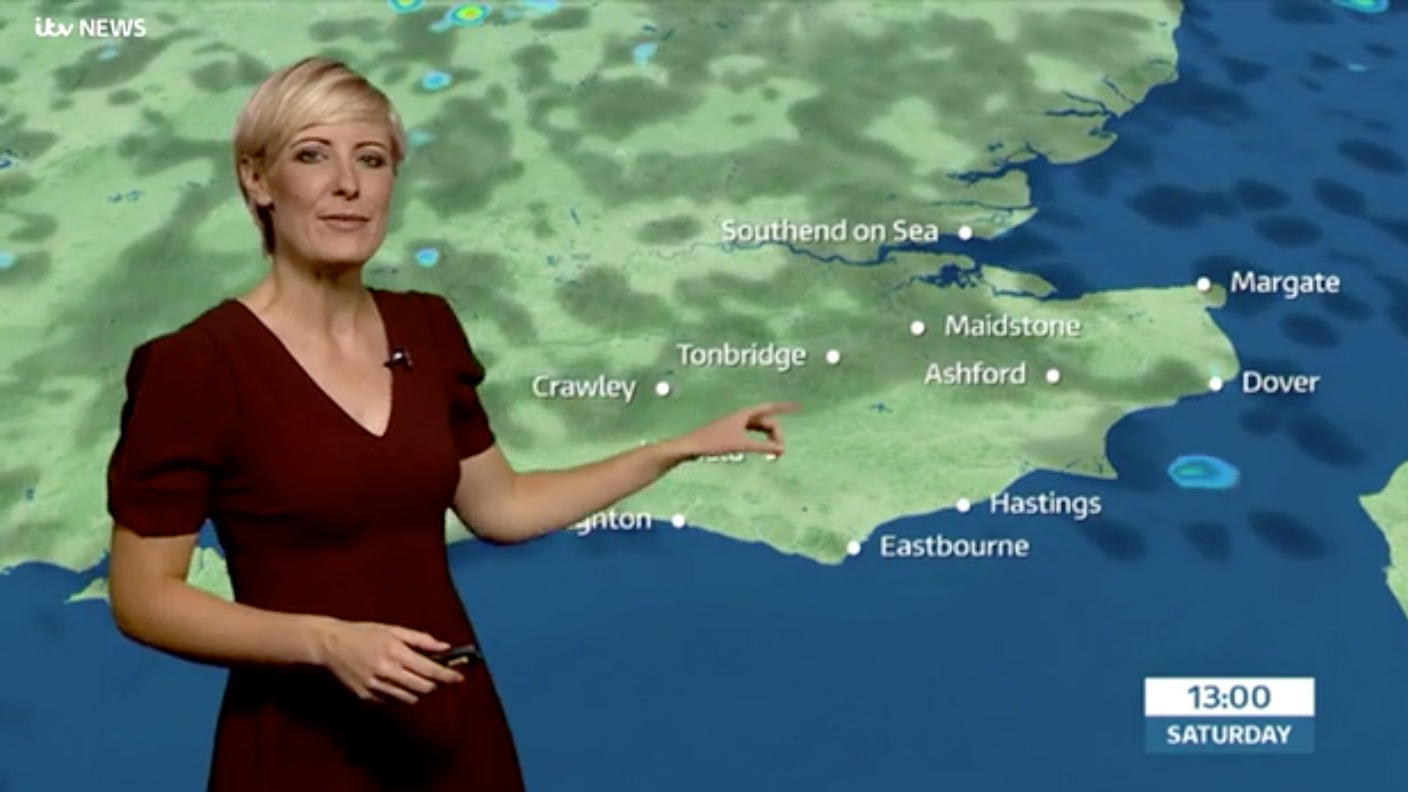 Saturday's weather for the east of the region ITV News Meridian