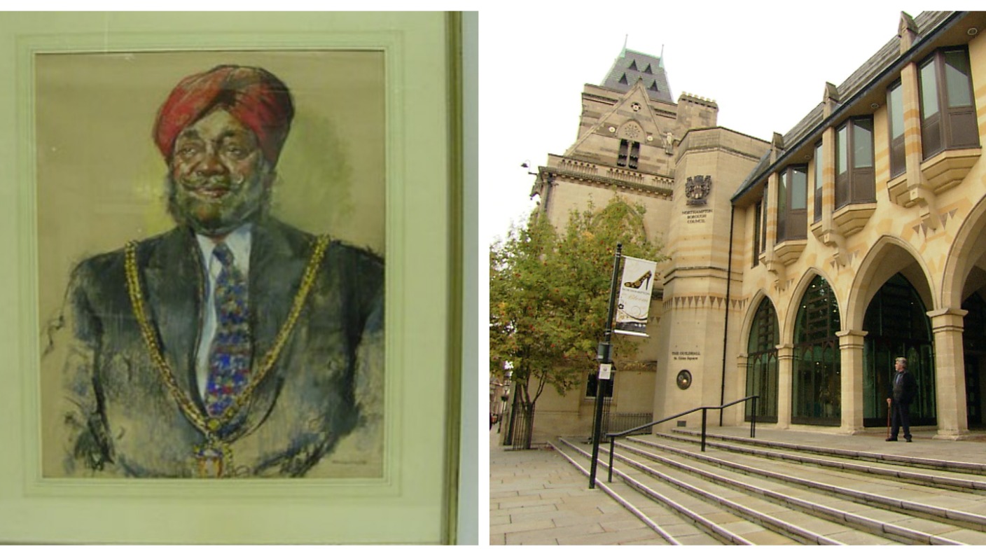 Painting of Northampton's first Asian mayor stolen from town's