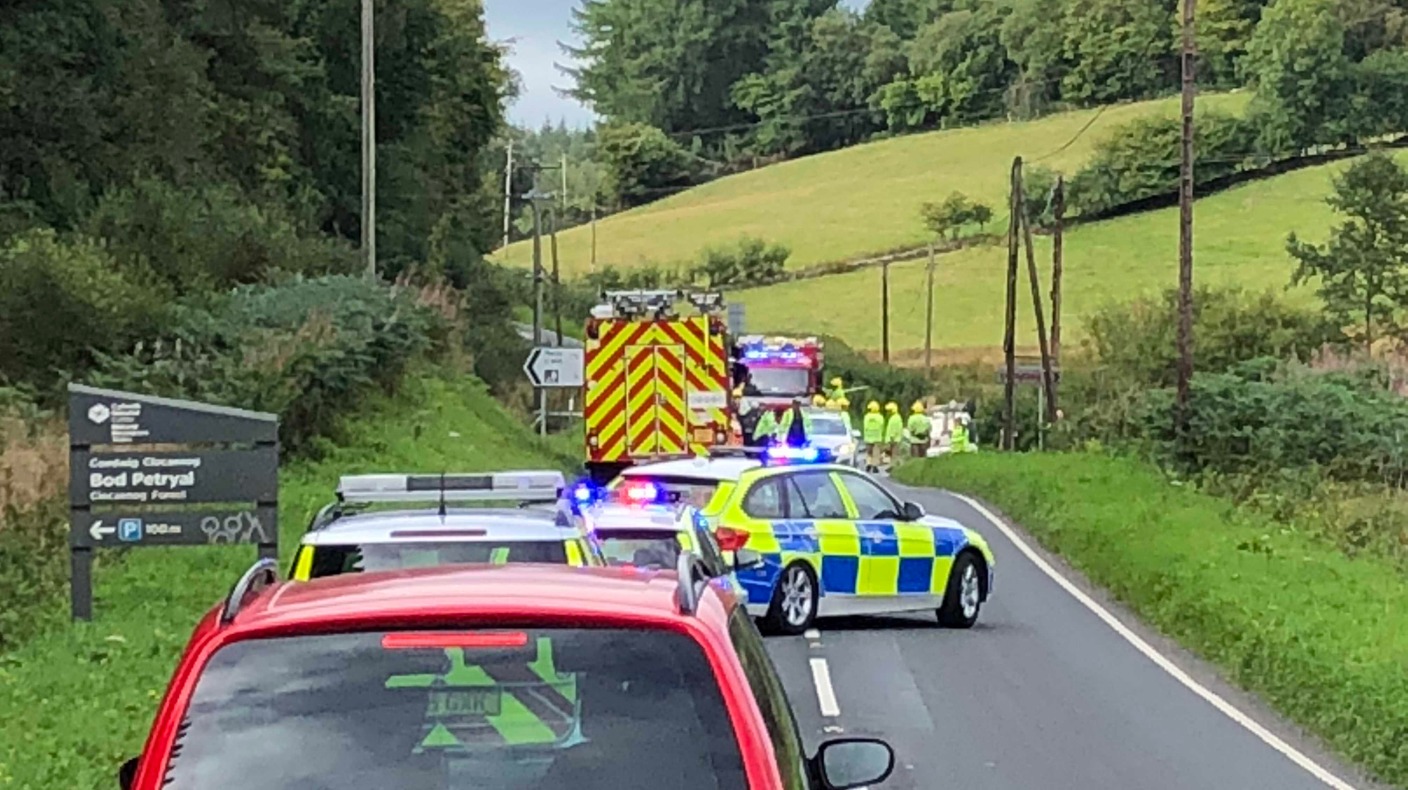 Motorcyclist dies after crash in Denbighshire village | ITV News Wales