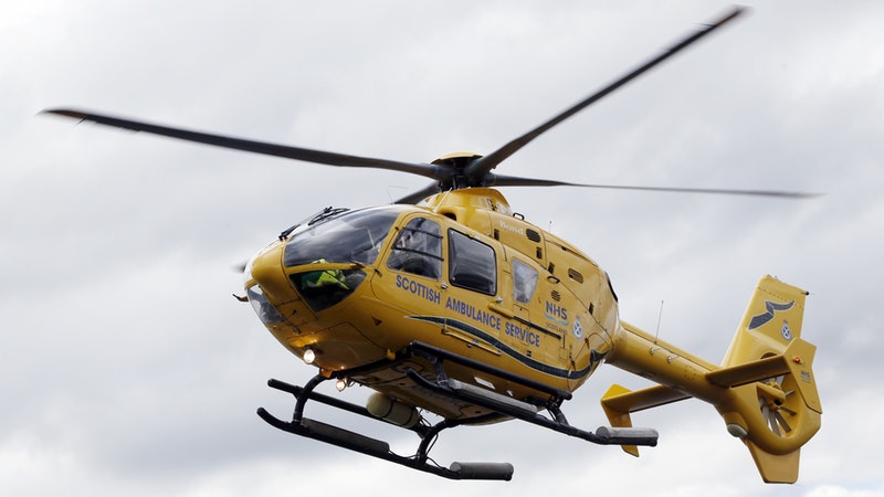 Van driver cut free after crash with ambulance | ITV News