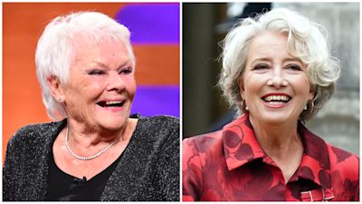 Split image. Left image: Dame Judi Dench. Right image: Dame Emma Thompson.