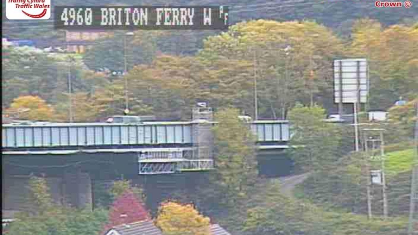 Crash blocks A48 at Briton Ferry bridge ITV News Wales