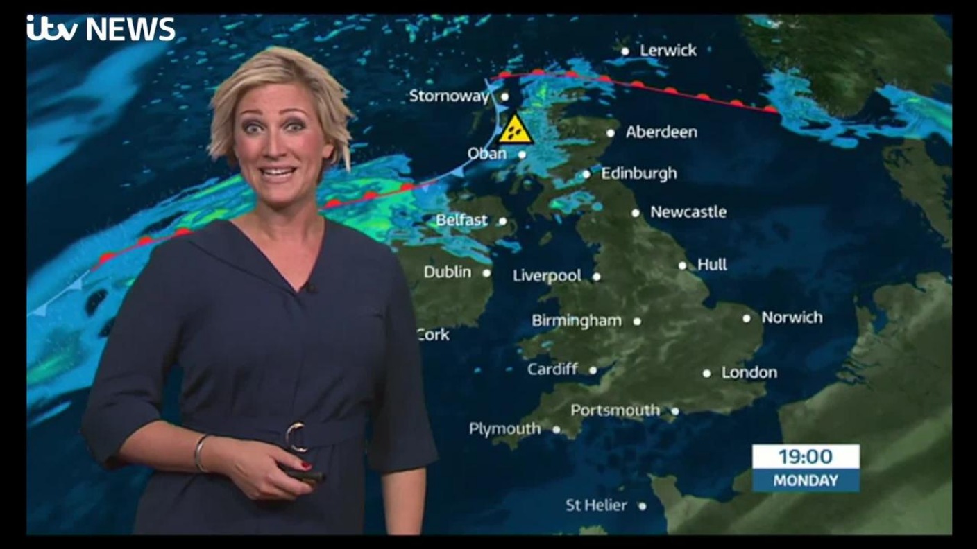 UK Weather Forecast: Rain across the far northwest easing by end of ...