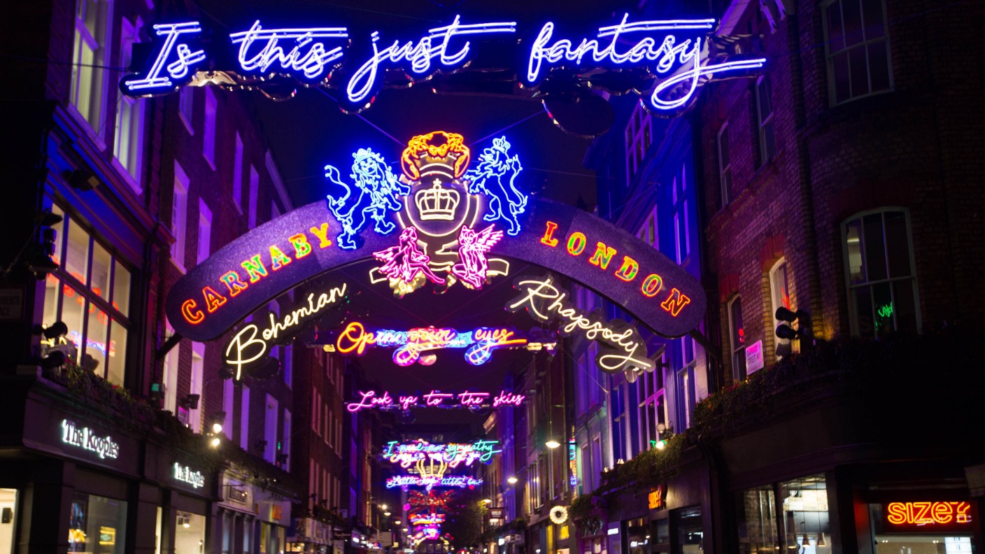 Bohemian Rhapsody switch on lights up Carnaby Street | ITV News London