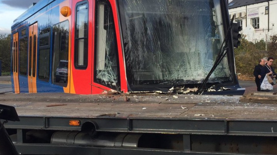 Lorry Collides With Sheffield Tram Train On First Day Of New Service Itv News Calendar