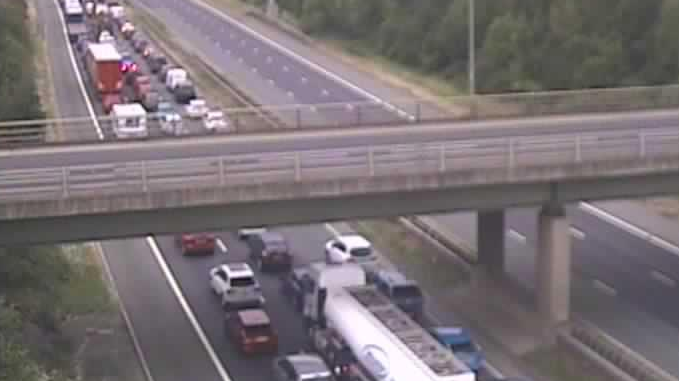 Major delays after A1 M closed following incident near