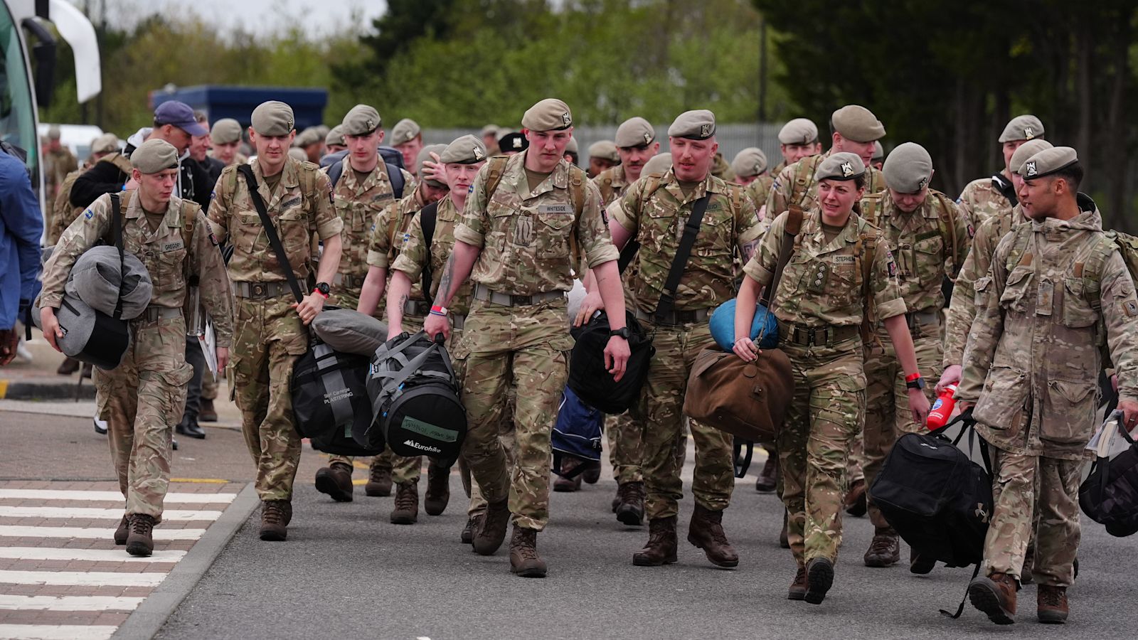 Uk Routine Army British Army 'show flexibility' by taking ferry to NATO exercise on ...
