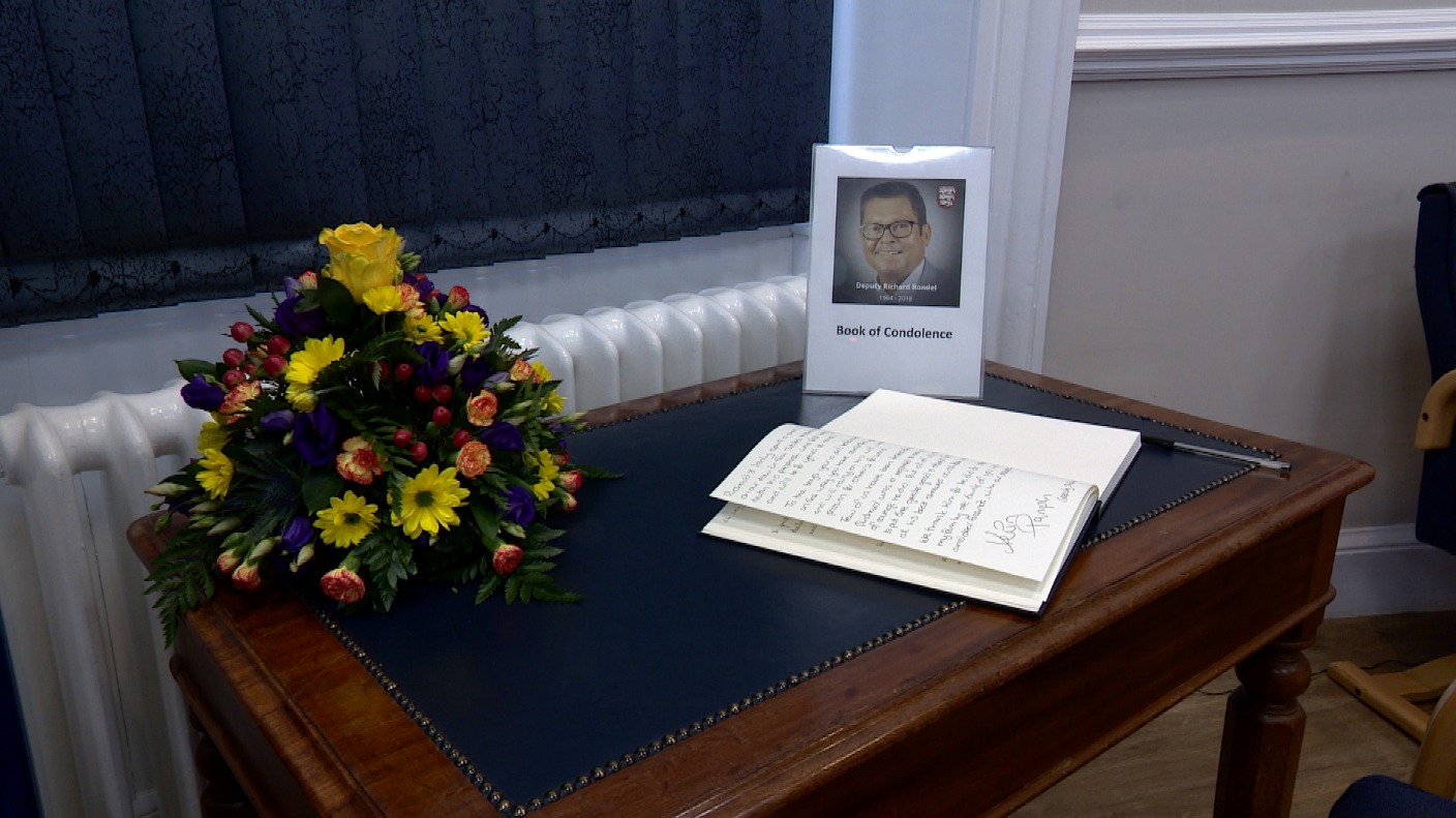 Book of condolence opens for Deputy Richard Rondel | ITV News Channel
